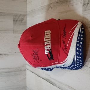 Team Tamko racing baseball cap hat with 2 autographs patriotic